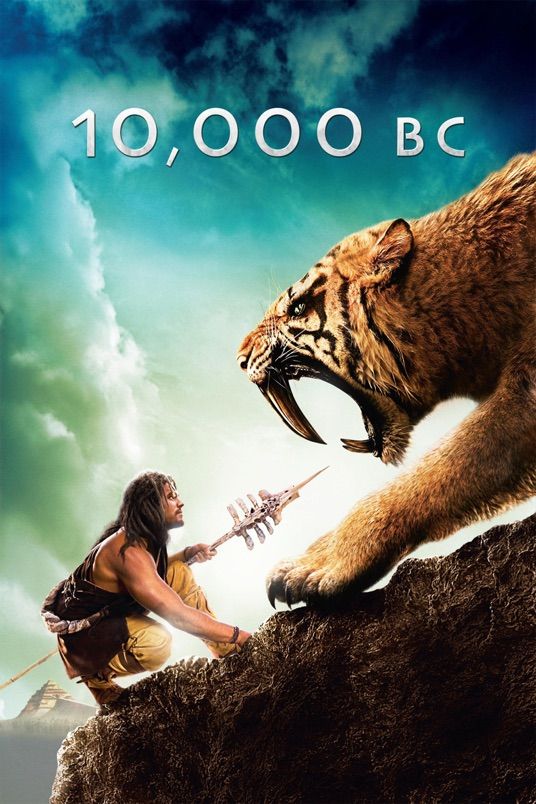 poster of 10,000 BC (2008) Hindi Dubbed BluRay