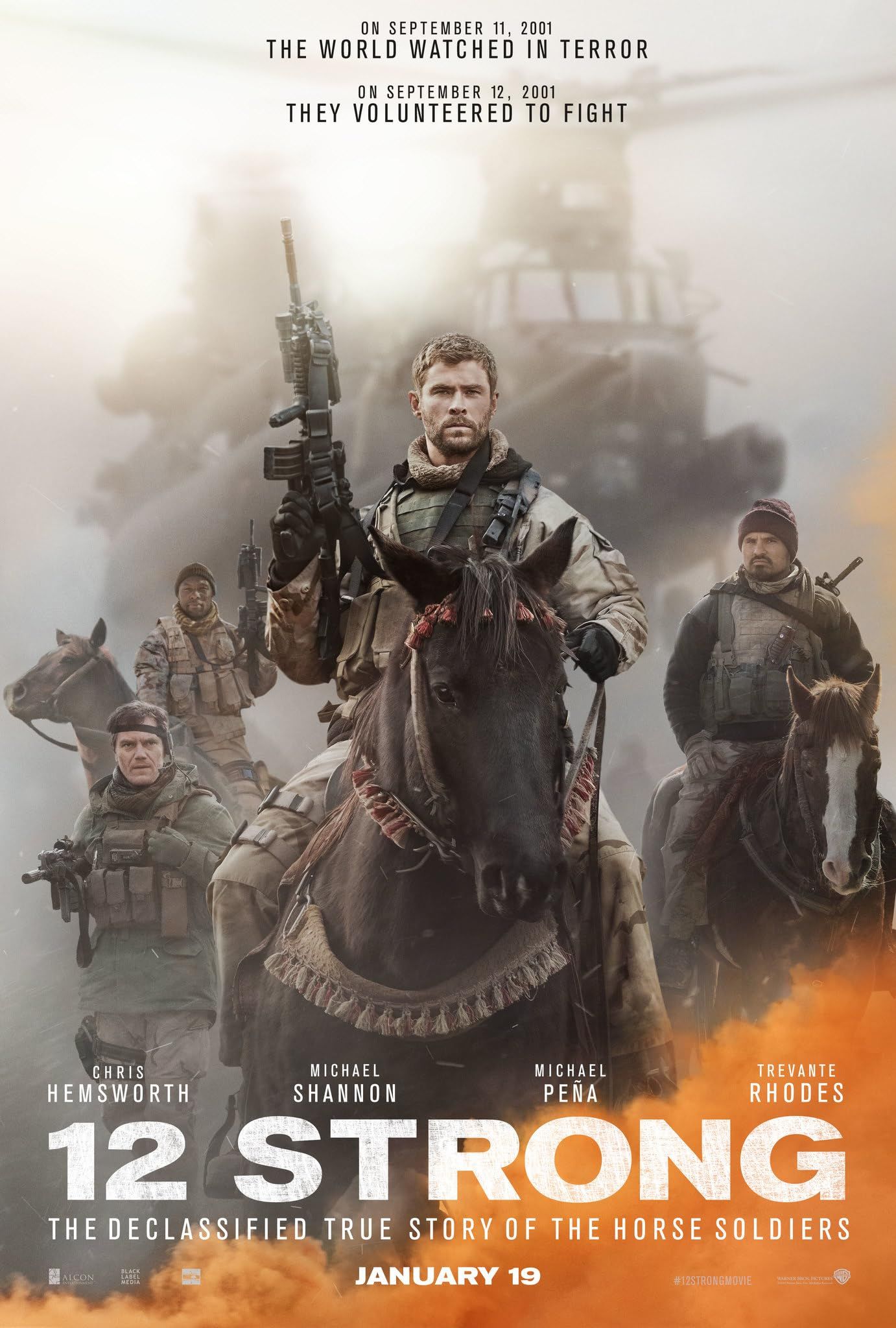 poster of 12 Strong (2018) Hindi ORG Dubbed BluRay