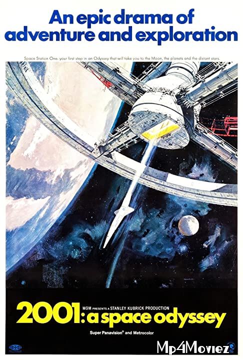 poster of 2001 A Space Odyssey (1968) English BluRay