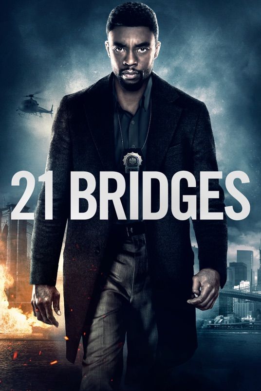 poster of 21 Bridges (2019) Hindi ORG Dubbed BluRay