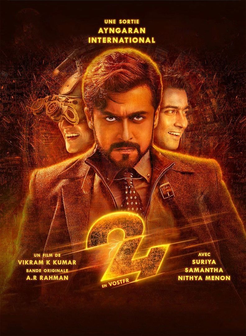 poster of 24 (2016) Hindi ORG Dubbed HDRip