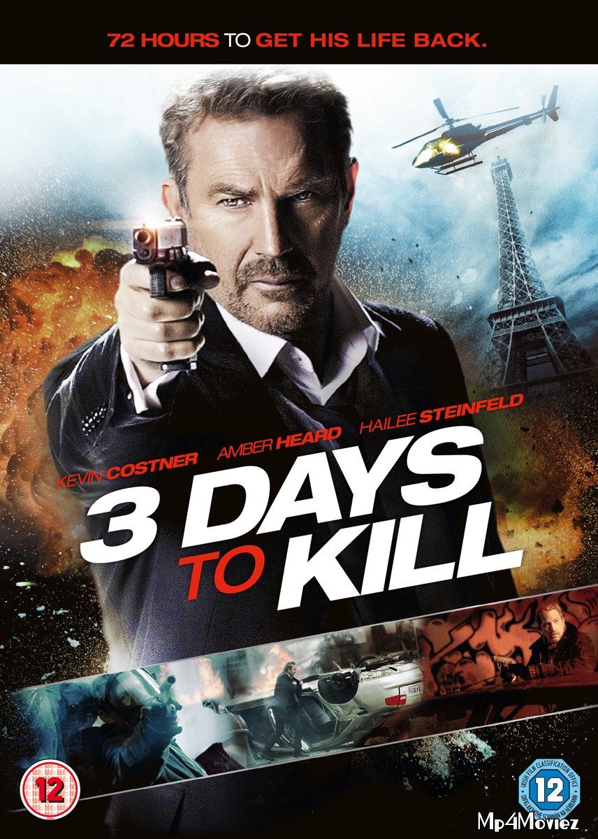 poster of 3 Days to Kill (2014) Hindi ORG Dubbed BluRay