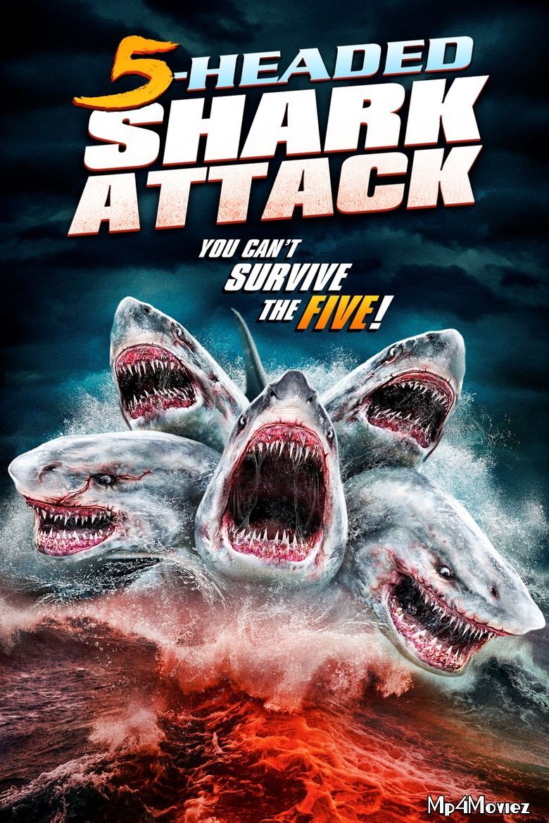 poster of 3-Headed Shark Attack 2015 UNCUT Hindi Dubbed Movie