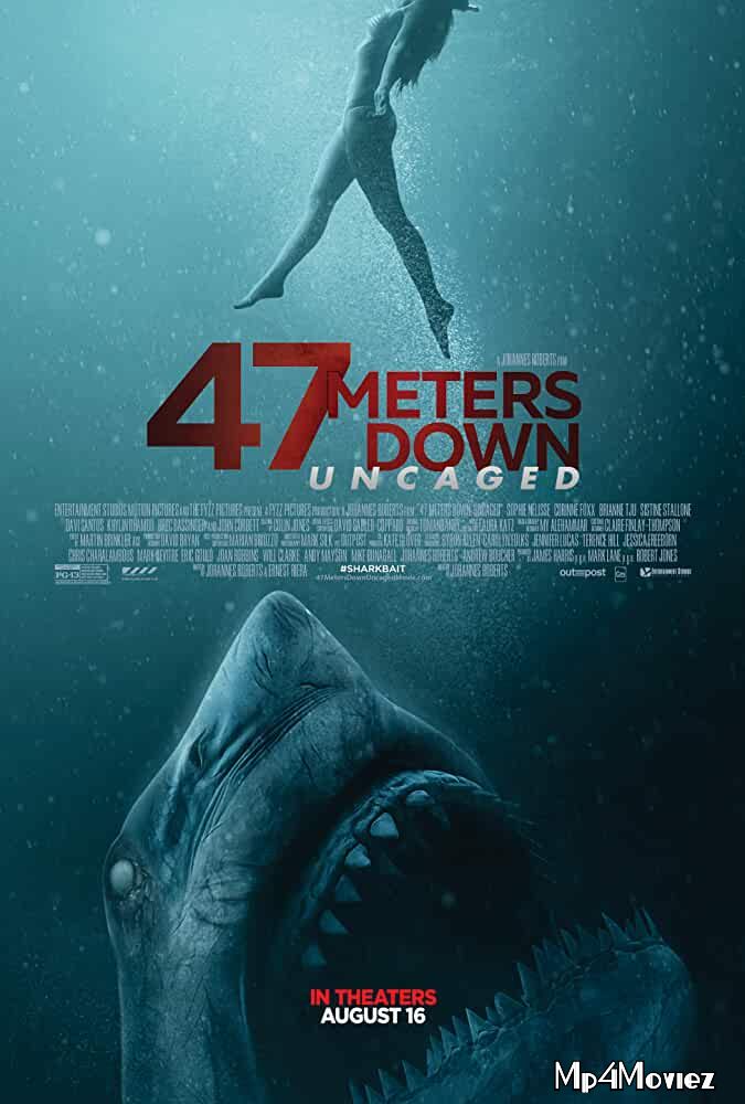 poster of 47 Meters Down Uncaged 2019 Hindi Dubbed Full Movie