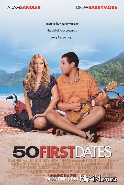 poster of 50 First Dates 2004 Hindi Dubbed Full Movie