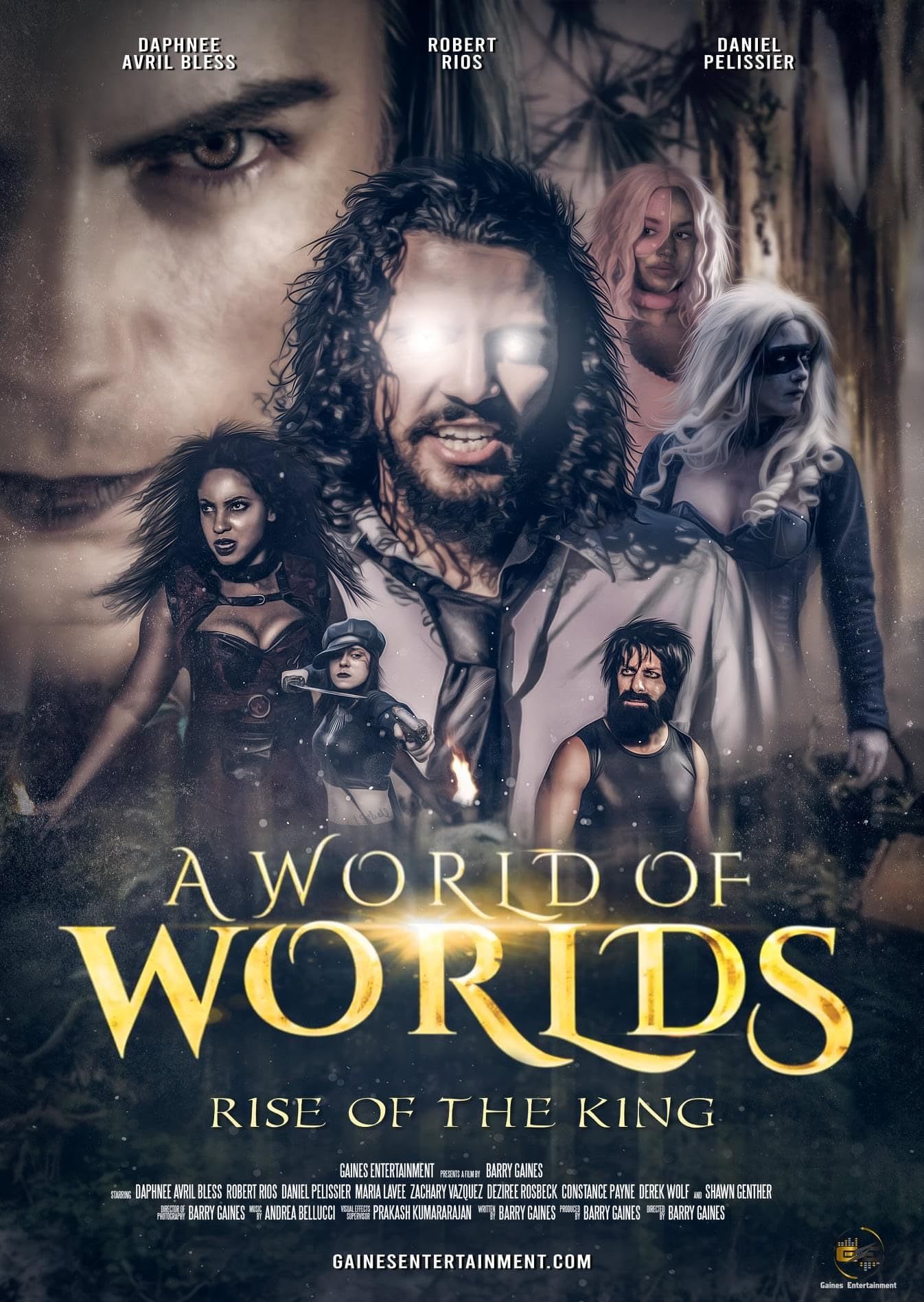 poster of A World of Worlds Rise of the King 2021 Telugu Dubbed (Unofficial) WEBRip