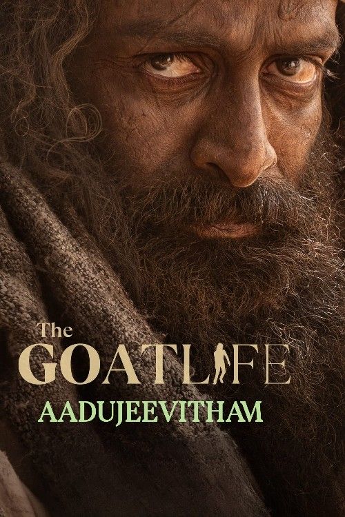 poster of Aadujeevitham (The Goat Life) 2024 Hindi Dubbed Movie