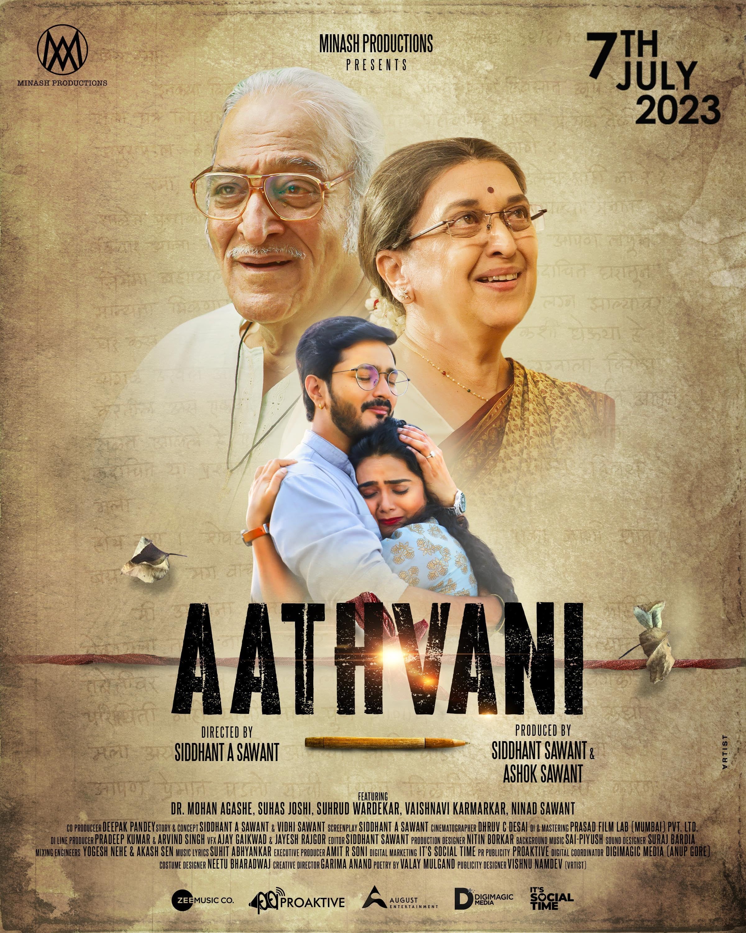 poster of Aathvani (2023) Marathi Movie