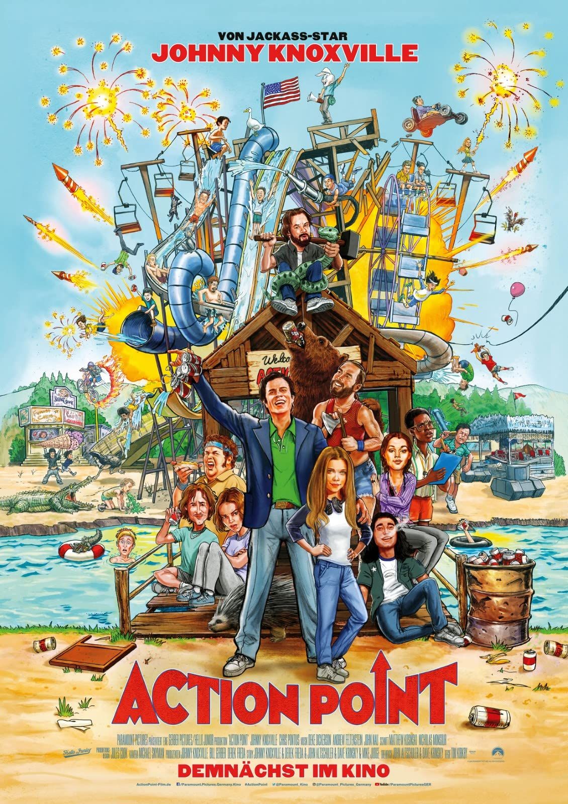 poster of Action Point (2018) Hindi Dubbed BluRay