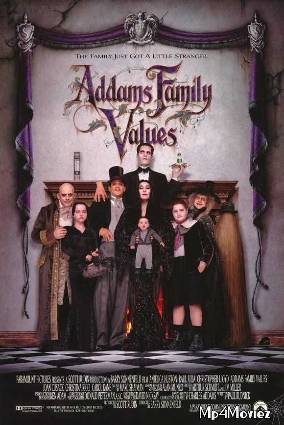 poster of Addams Family Values 1993 Hindi Dubbed Movie