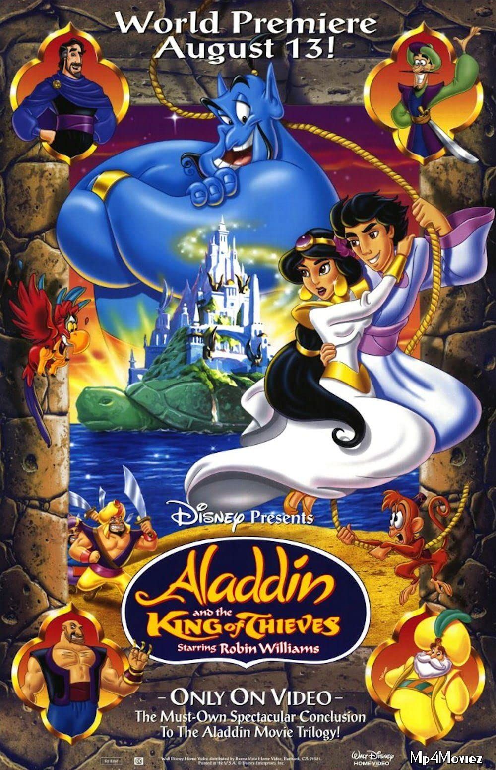 poster of Aladdin and the King of Thieves 1996 Hindi Dubbed Movie