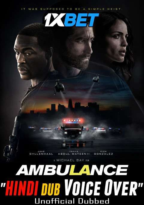 poster of Ambulance (2022) Hindi (Voice Over) Dubbed WEBRip