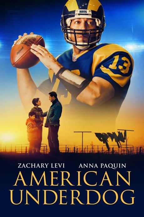 poster of American Underdog (2021) Hindi Dubbed BluRay