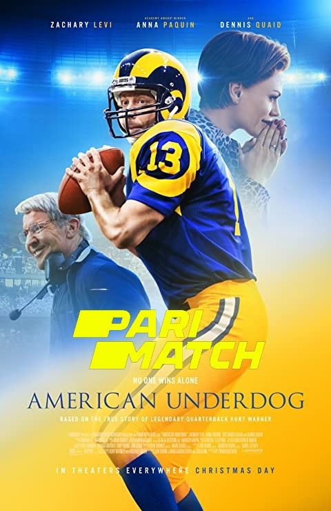 poster of American Underdog (2021) Telugu (Voice Over) Dubbed WEBRip