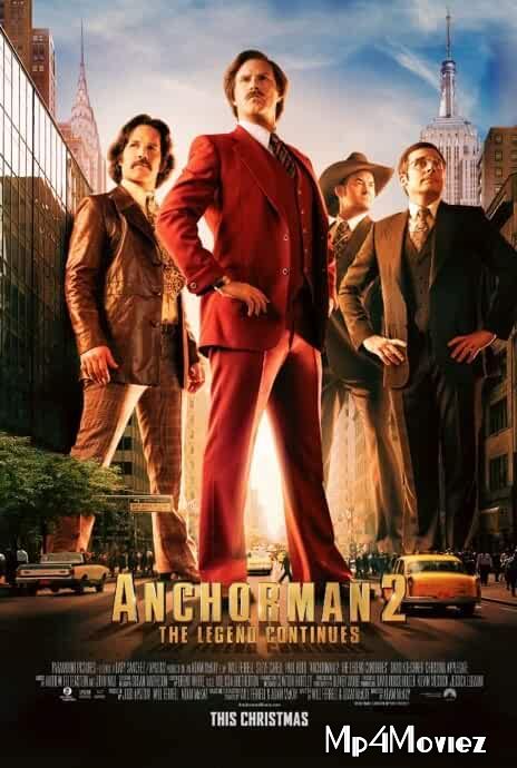 poster of Anchorman 2: The Legend Continues 2013 Hindi Dubbed Movie