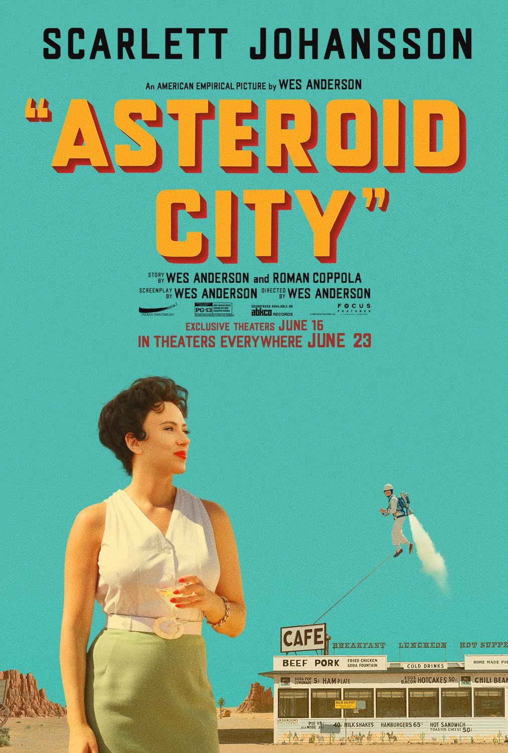 poster of Asteroid City (2023) Hollywood Movie HDRip