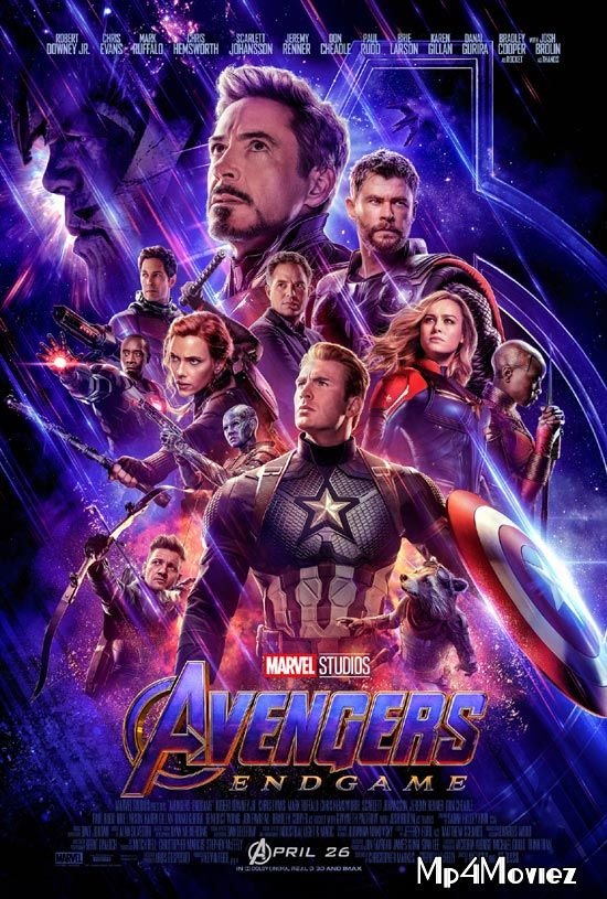 poster of Avengers Endgame (2019) Hindi Dubbed BRRip