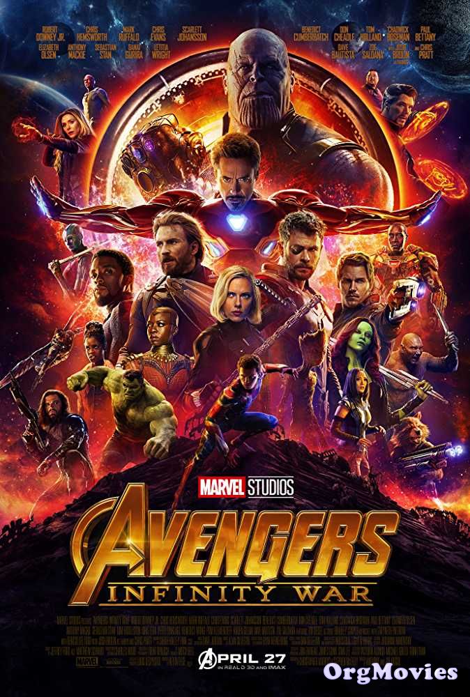 poster of Avengers Infinity War 2018 Full Movie in Hindi Dubbed