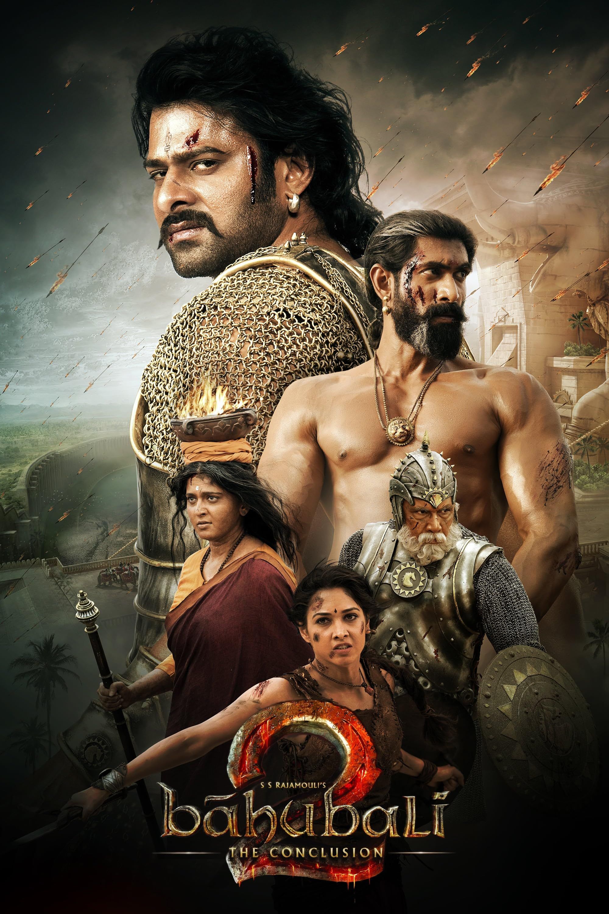 poster of Baahubali 2 The Conclusion (2017) Hindi Dubbed Movie