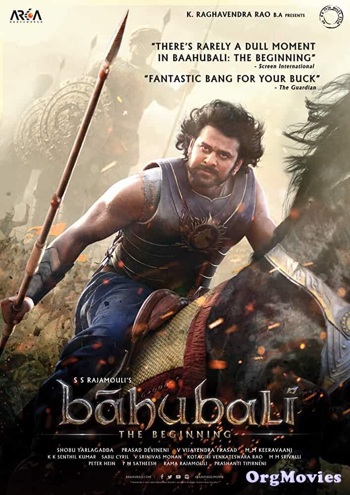 poster of Baahubali The Beginning 2015 Hindi Dubbed Full Movie