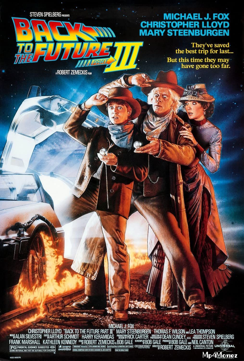 poster of Back to the Future Part III 1990 Hindi Dubbed Full Movie