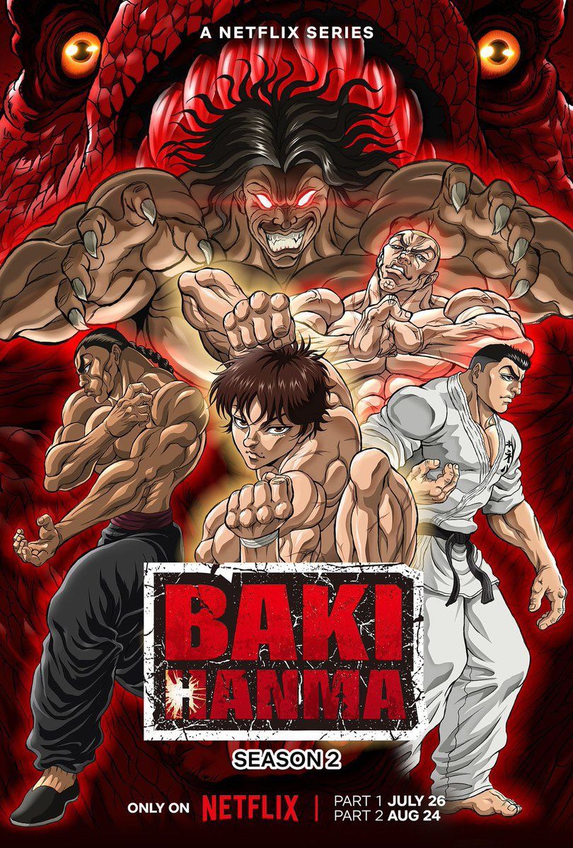 poster of Baki Hanma (2023) Season 2 Hindi Dubbed NF Series