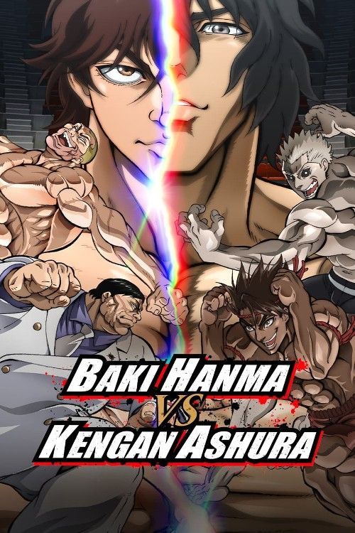 poster of Baki Hanma VS Kengan Ashura (2024) Hindi ORG Dubbed Movie