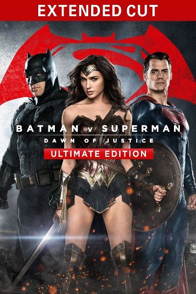 poster of Batman v Superman: Dawn of Justice 2016 EXTENDED Hindi Dubbed Movie