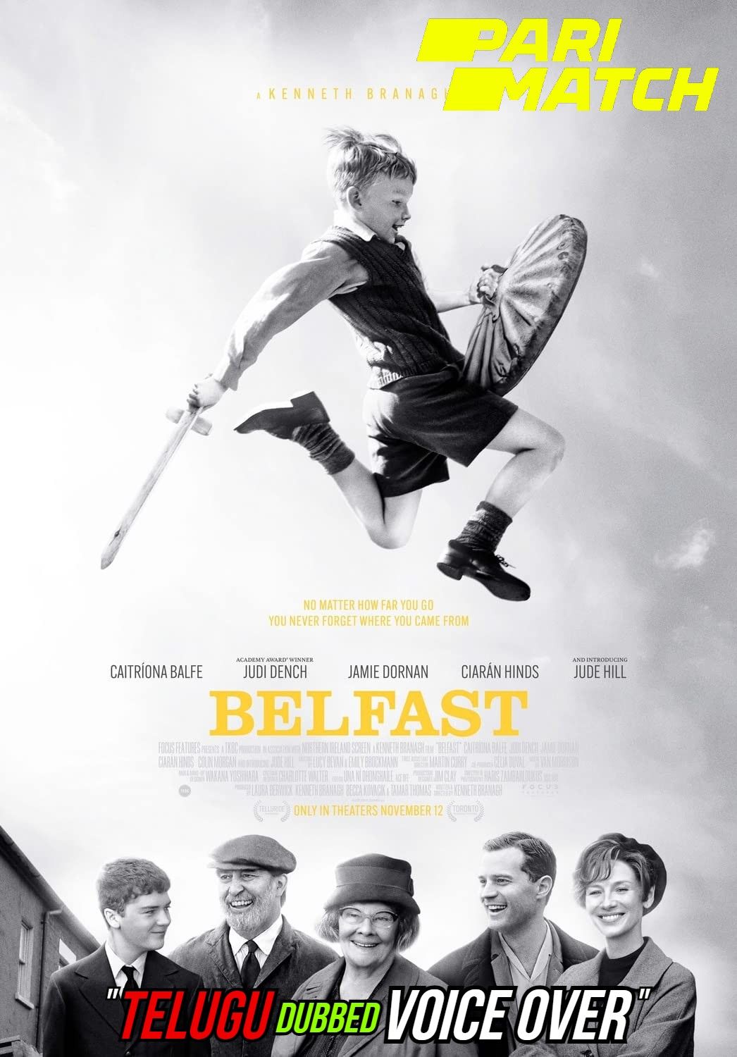 poster of Belfast (2021) Telugu (Voice Over) Dubbed WEBRip