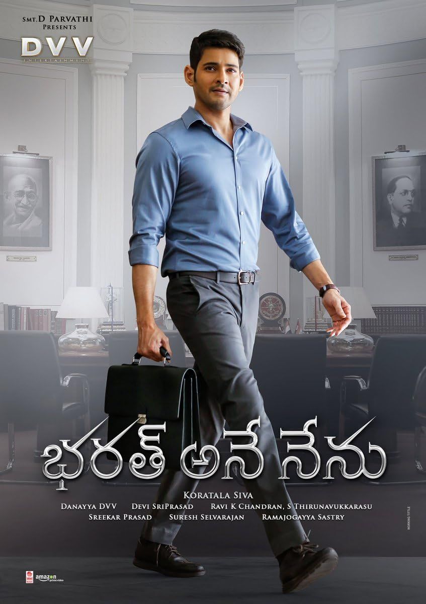 poster of Bharat Ane Nenu (2018) UNCUT Hindi ORG Dubbed Movie