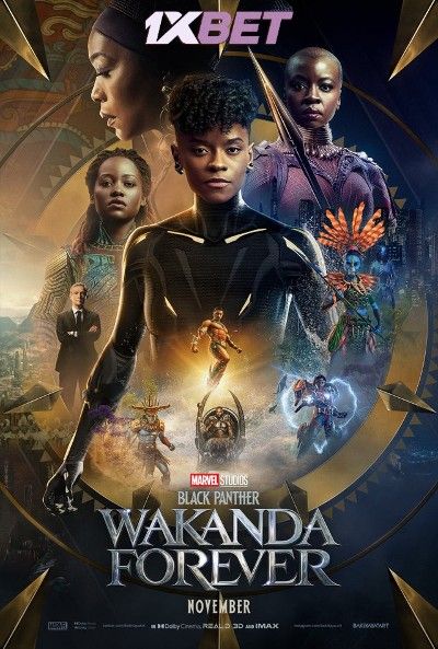 poster of Black Panther Wakanda Forever (2022) Hindi Dubbed pDVDRip