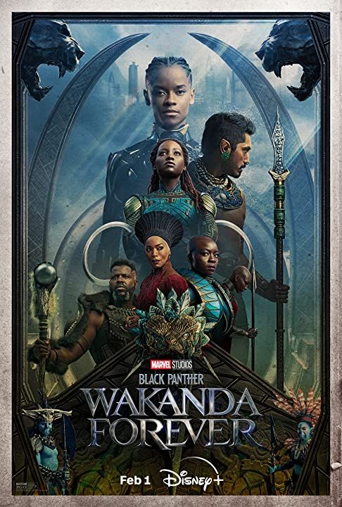 poster of Black Panther: Wakanda Forever (2022) Hindi Dubbed ORG BluRay