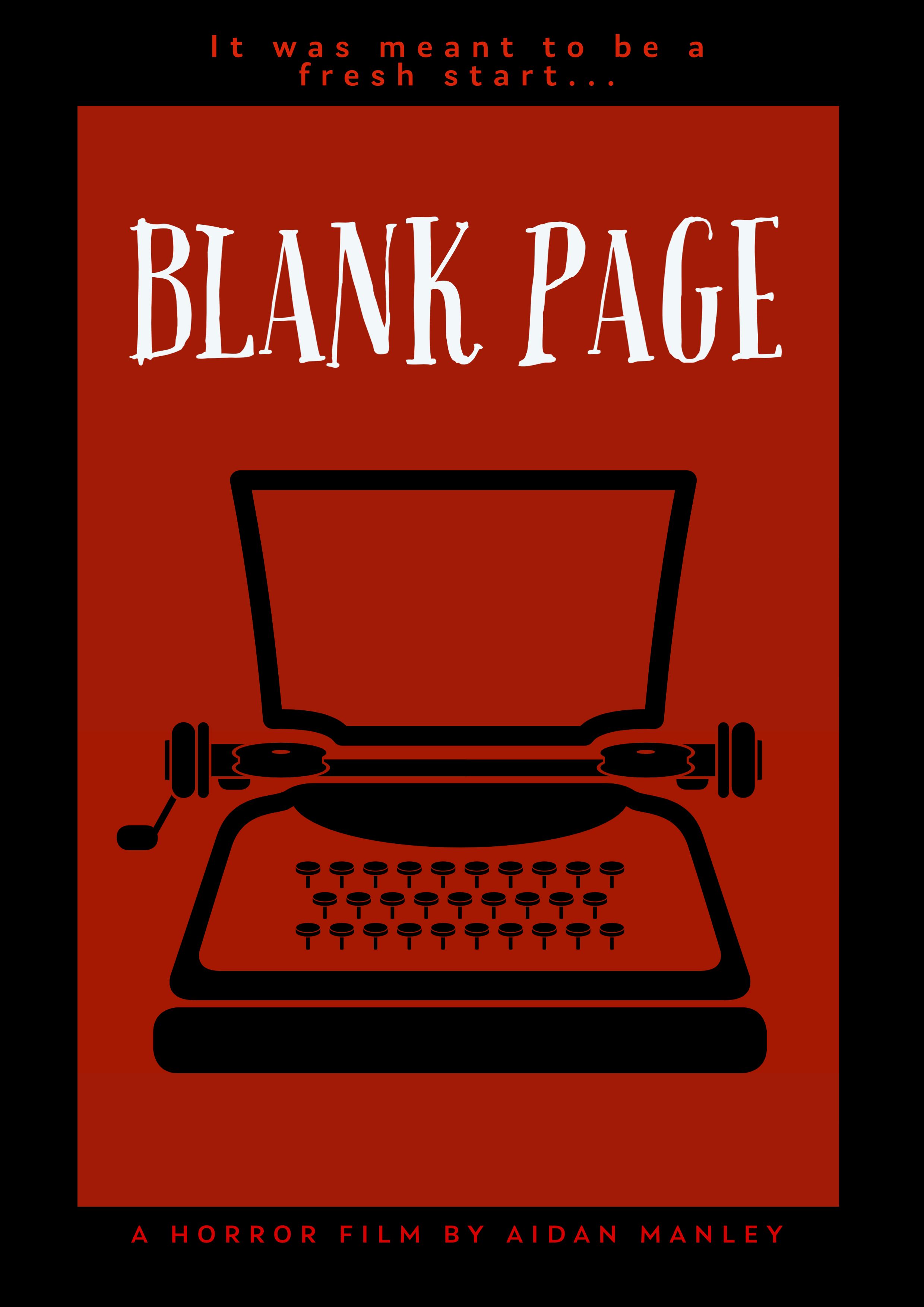 poster of Blank Page (2021) Hindi Dubbed (Unofficial) WEBRip