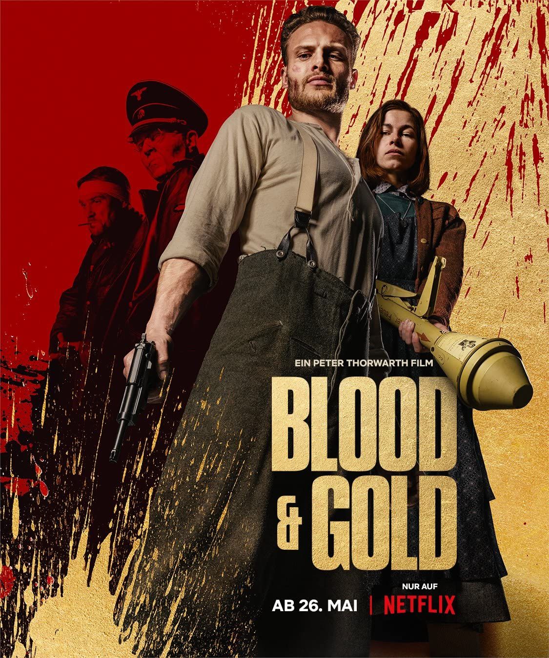 poster of Blood And Gold (2023) Hindi Dubbed HDRip