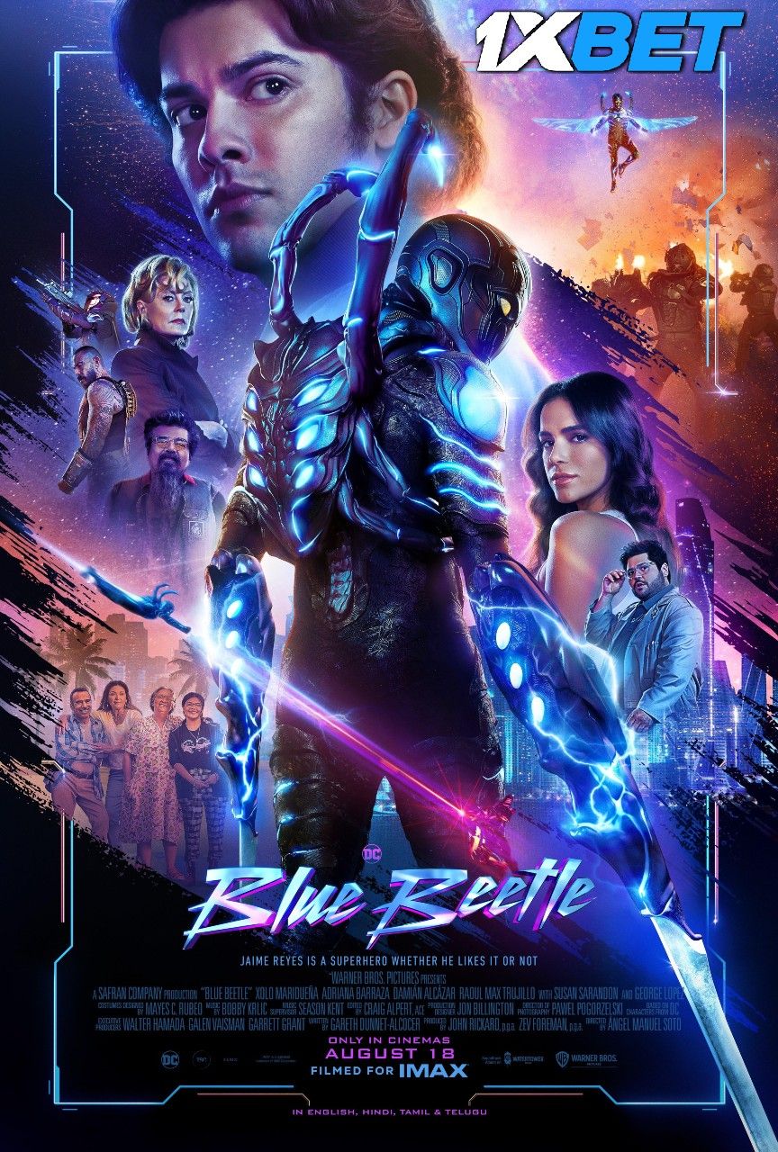 poster of Blue Beetle (2023) Hollywood English Movie