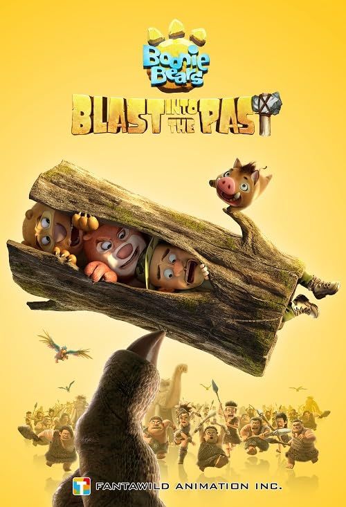 poster of Boonie Bears Blast Into the Past (2019) Hindi Dubbed BluRay