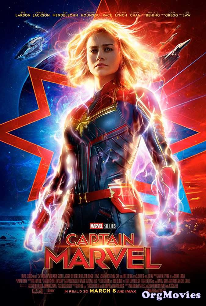 poster of Captain Marvel 2019 Hindi Dubbed Full Movie