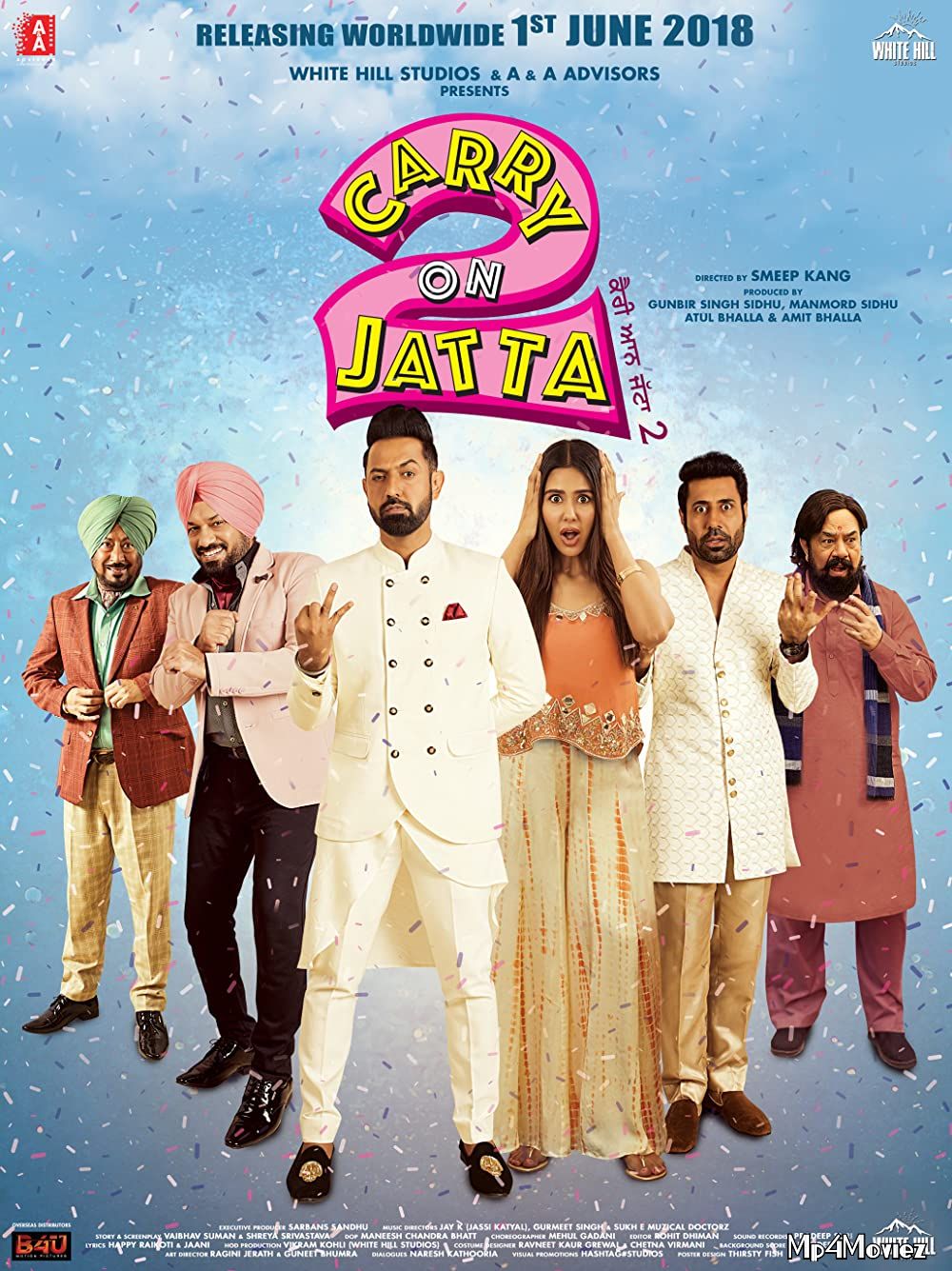 poster of Carry On Balle Balle (Carry On Jatta 2) 2020 Hindi Dubbed Full Movie