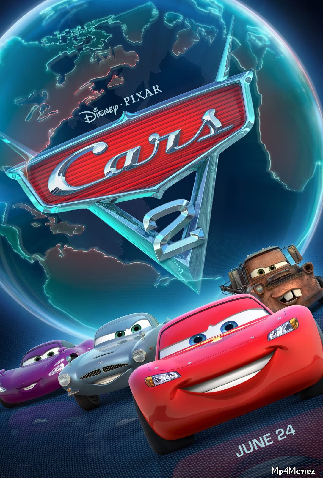 poster of Cars 2 (2011) Hindi Dubbed Full Movie