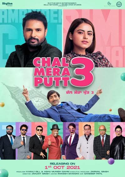 poster of Chal Mera Putt 3 (2021) Punjabi DVDScr