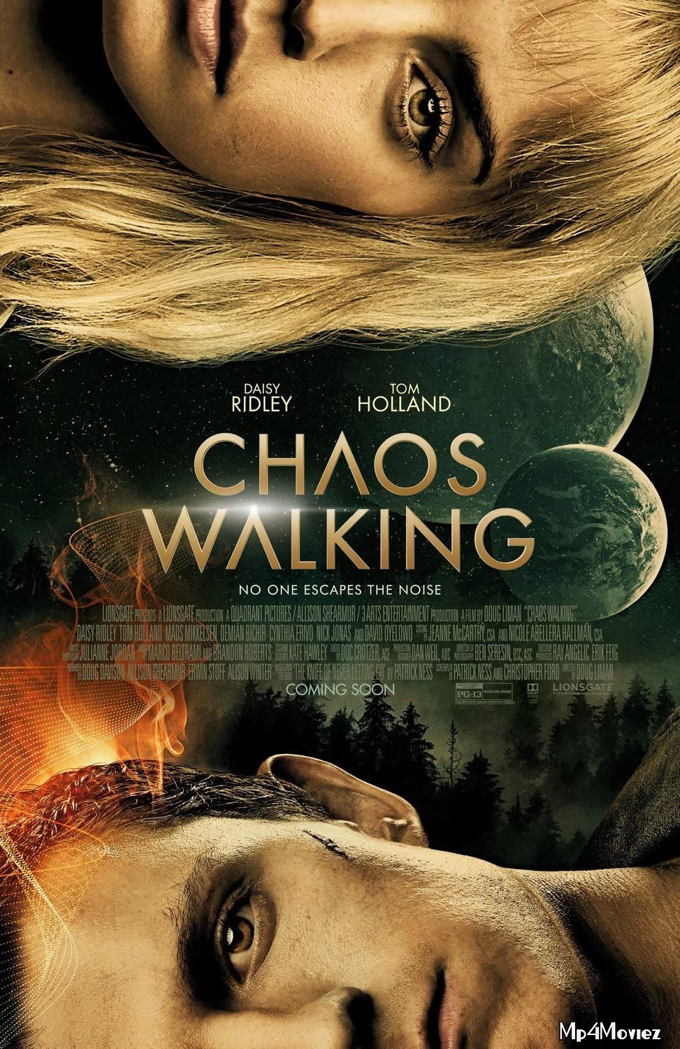 poster of Chaos Walking (2021) Hollywood English HDRip