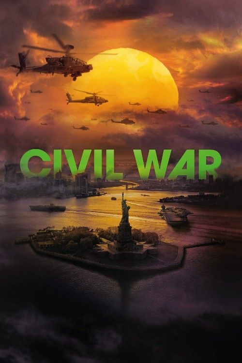 poster of Civil War (2024) Hollywood English Movie