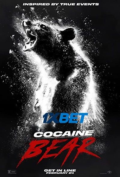 poster of Cocaine Bear (2023) Hindi HQ Dubbed HDCAM