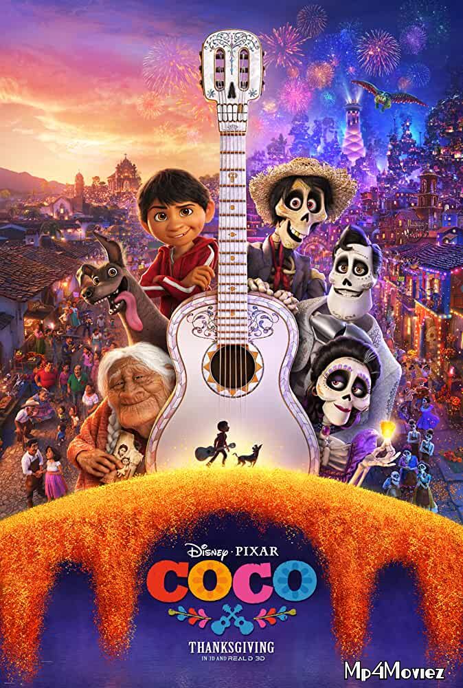 poster of Coco 2017 ORG Hindi Dubbed Movie