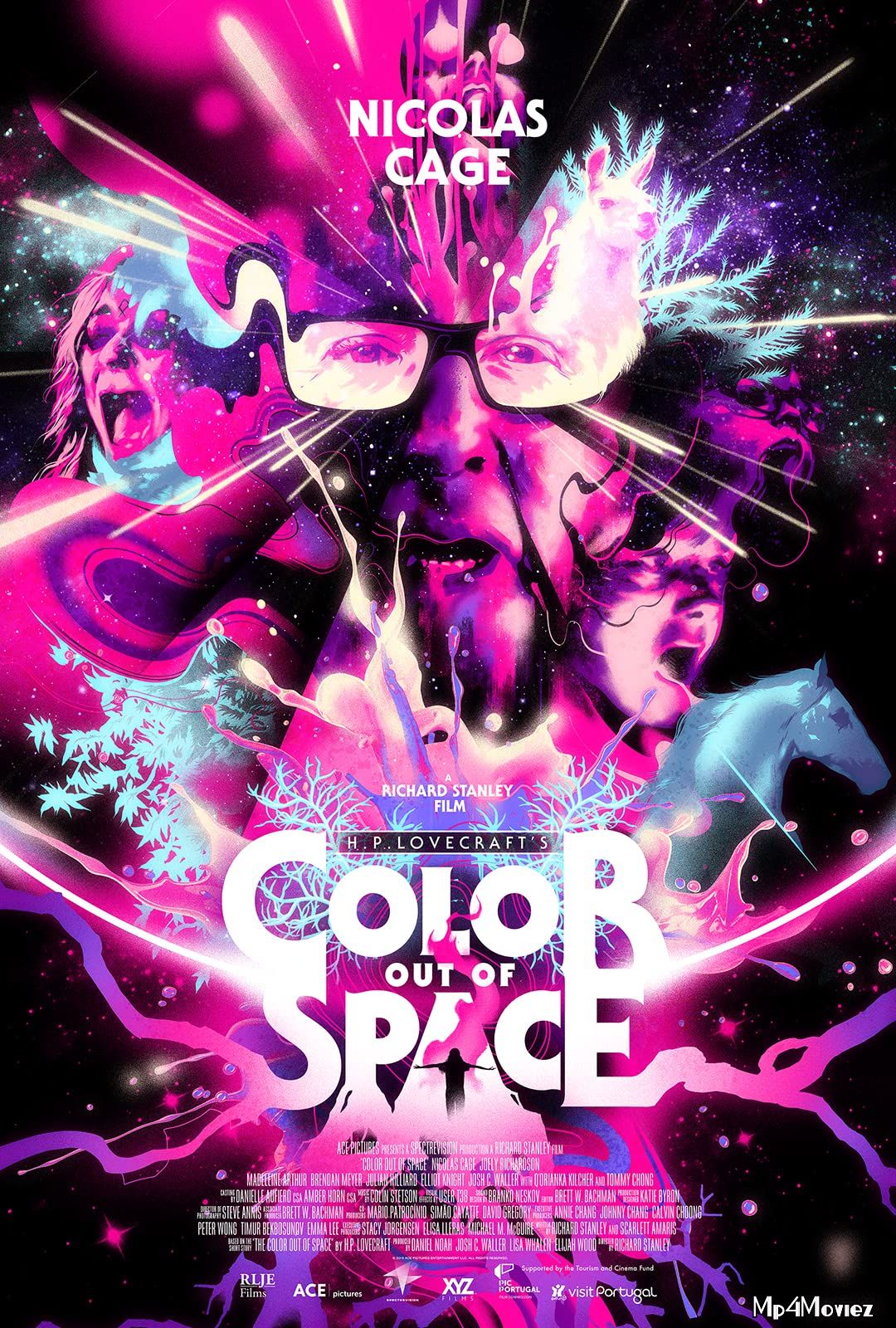 poster of Color Out of Space 2019 Hindi Dubbed Full Movie