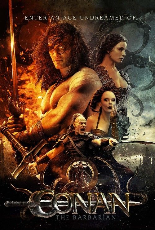 poster of Conan the Barbarian (2011) Hindi Dubbed