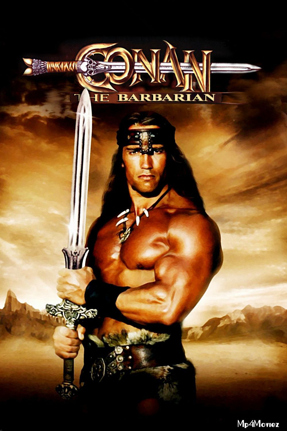 poster of Conan the Barbarian 1982 Hindi Dubbed Movie