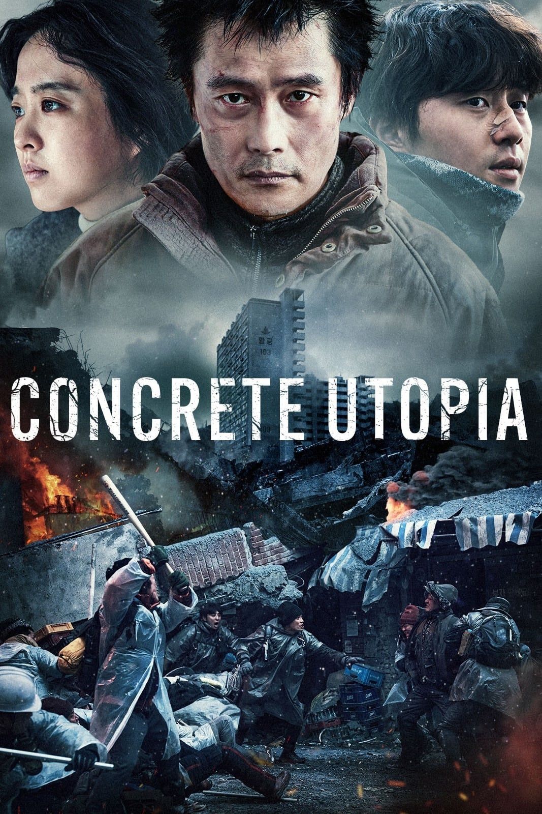 poster of Concrete Utopia 2023 Hindi Dubbed Movie