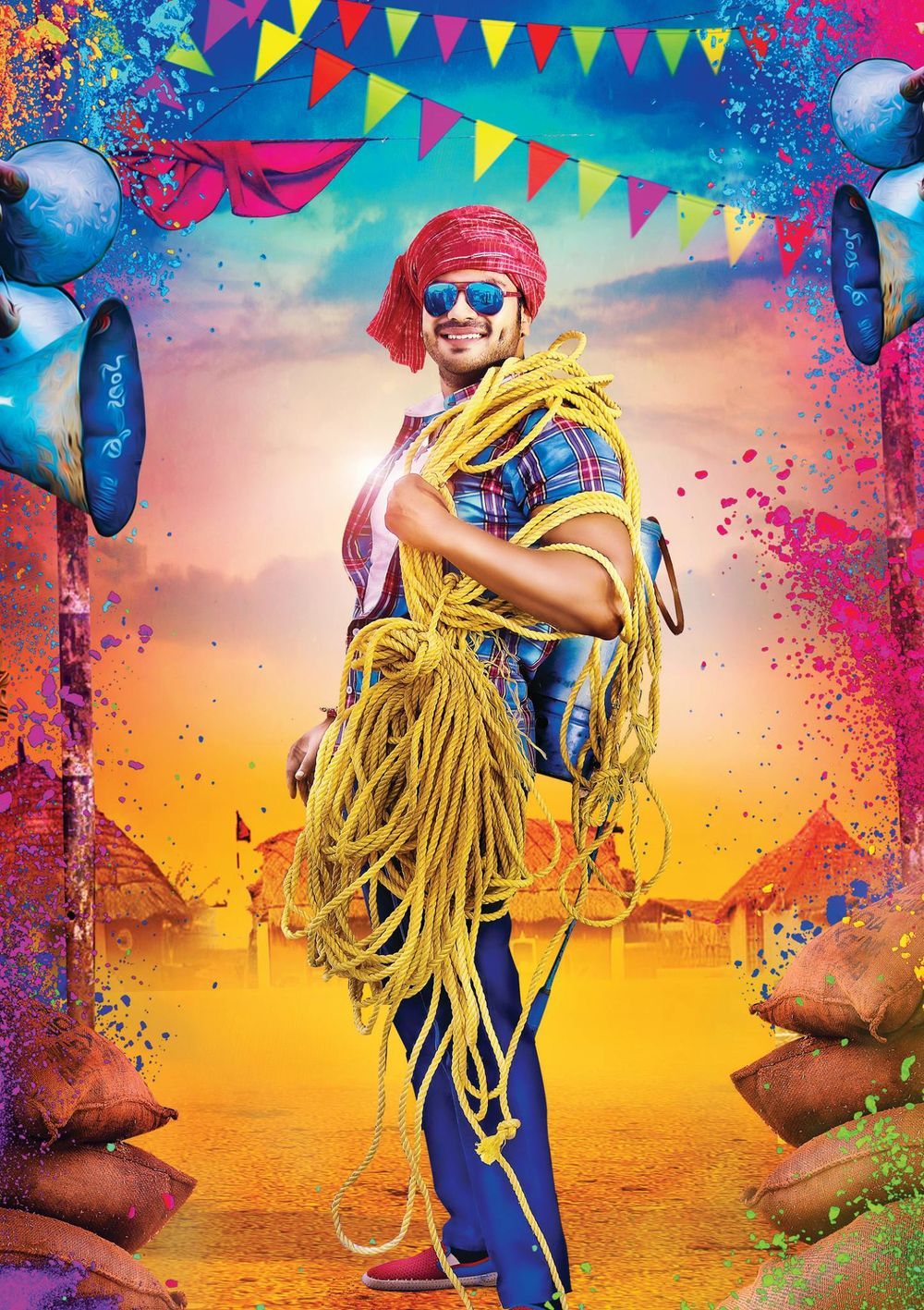 poster of Current Theega (2021) Hindi Dubbed HDRip