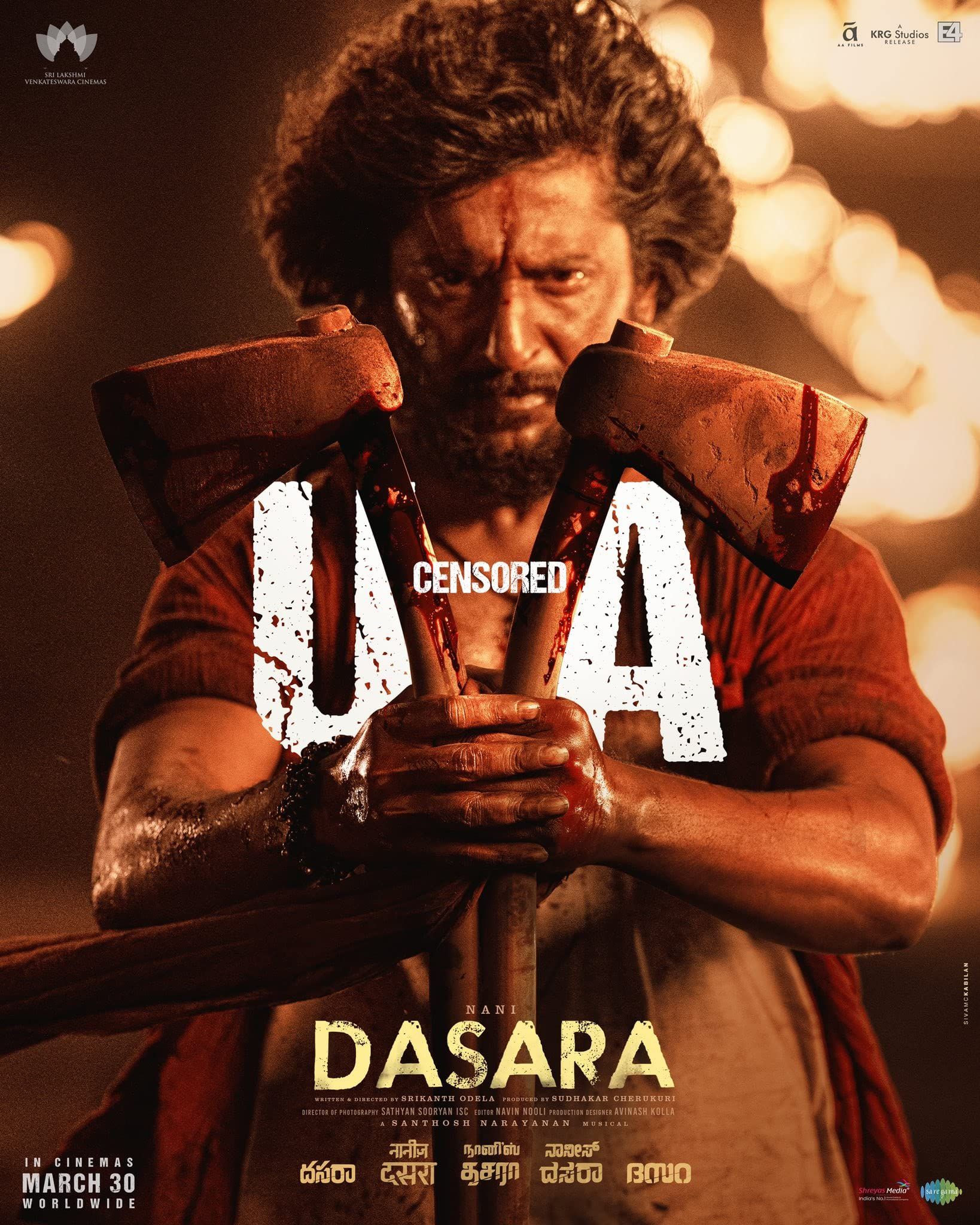 poster of Dasara (2023) Hindi ORG Dubbed HDRip